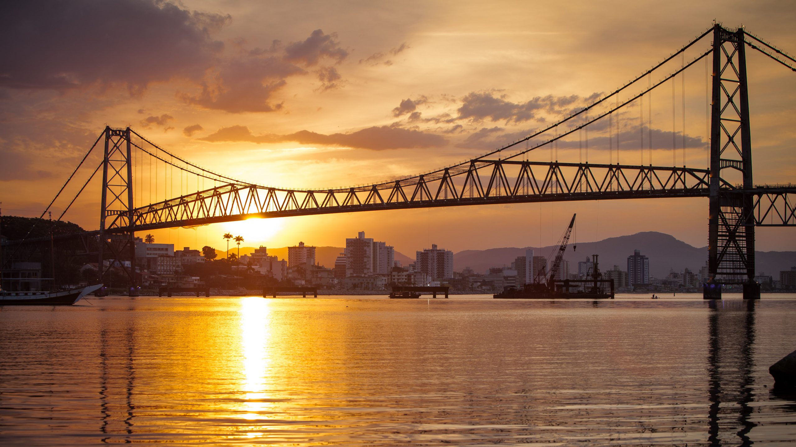 Ponte Hercílio Luz, Centro de Florianópolis