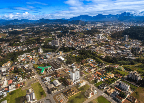 Vista aérea de Jaraguá do Sul