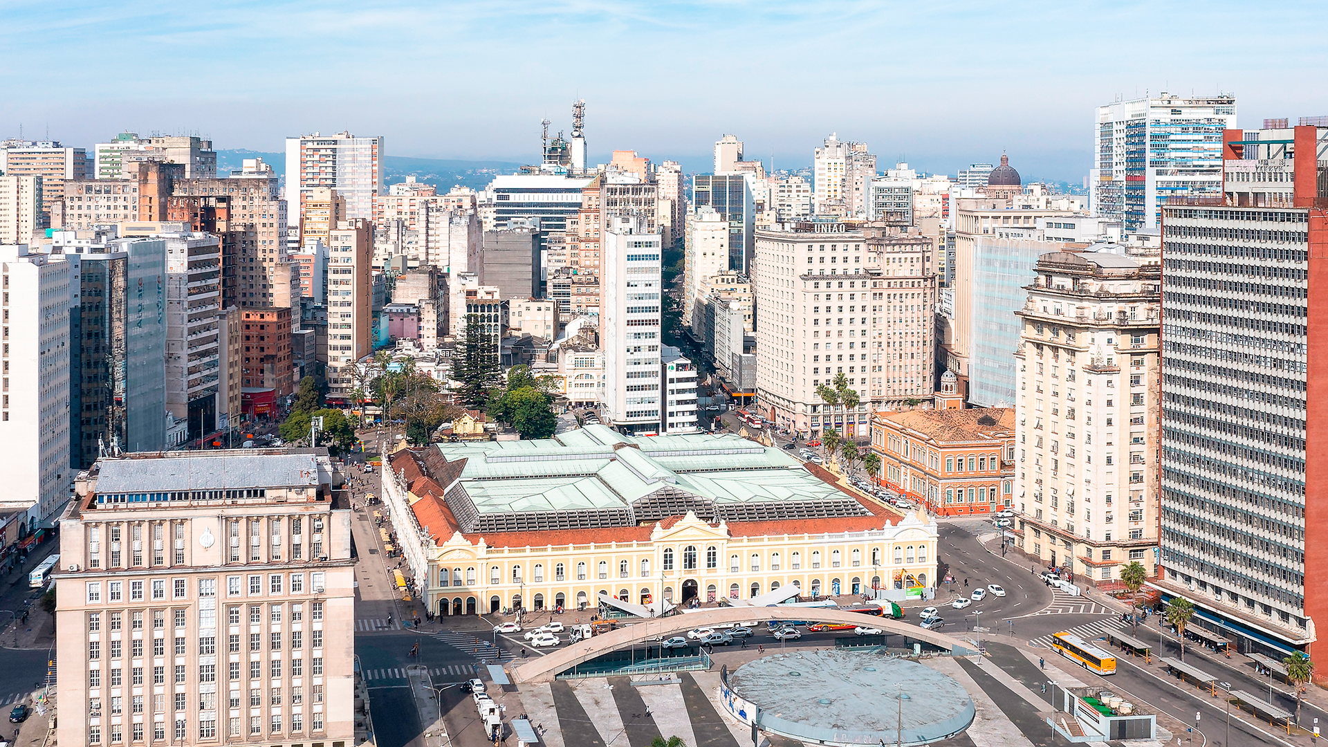 Imagem aérea bairros de Porto Alegre