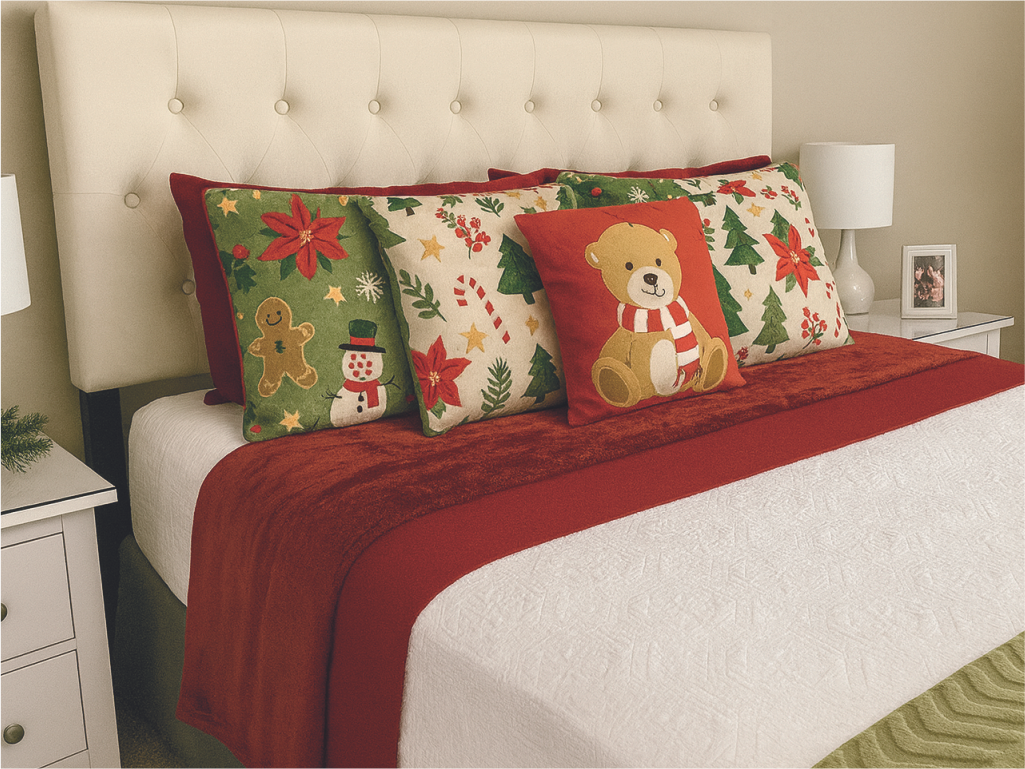 Tradições natalinas - Jogos de cama de Natal